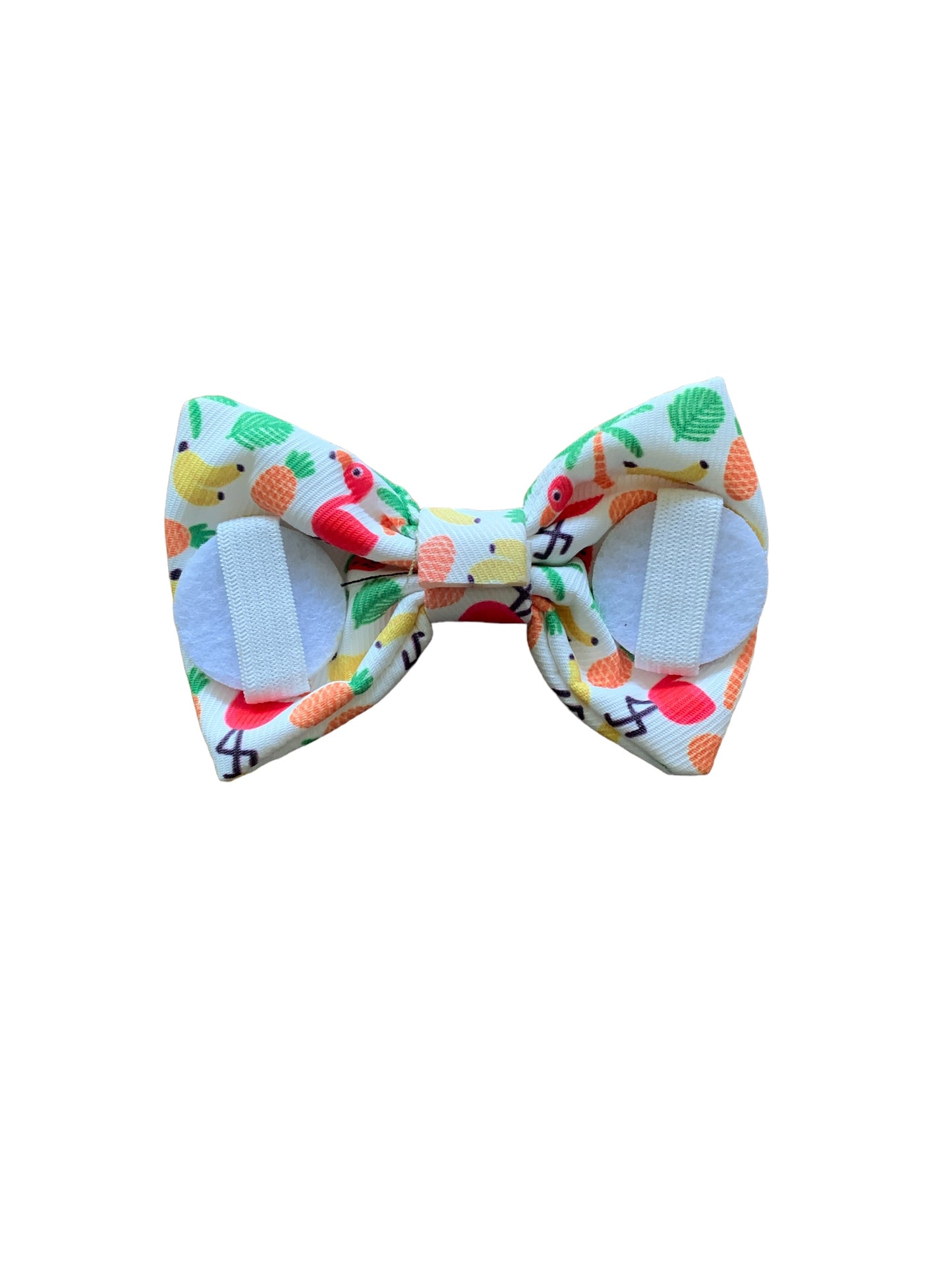 Fruit and Flamingos Bowtie