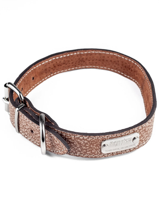 Extra Large Tan Leather Collar