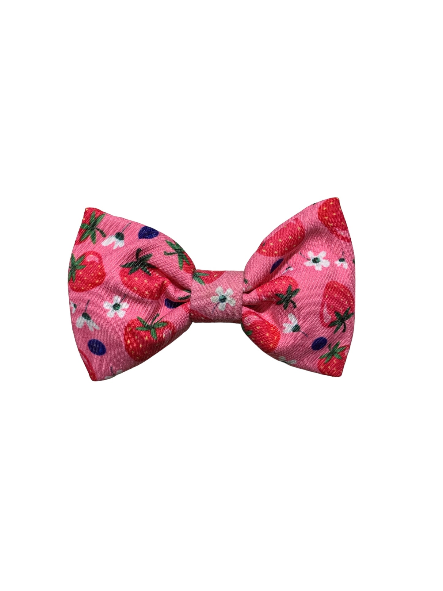 Pink Strawberries Bowtie